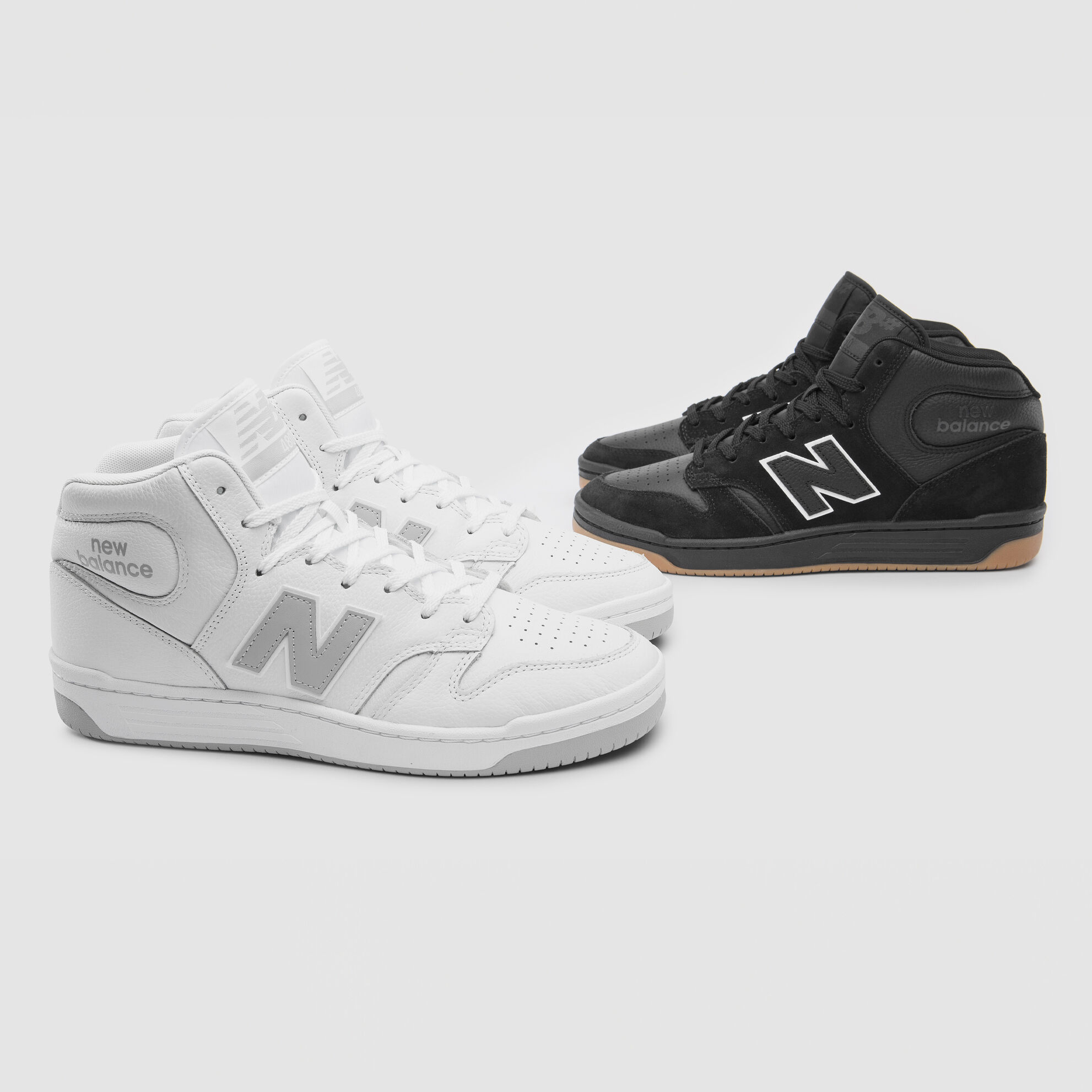 【New Balance】★スケボー★ Unisex NB Numeric 480 High New Balance Numeric 480 High White with Red FREE USA