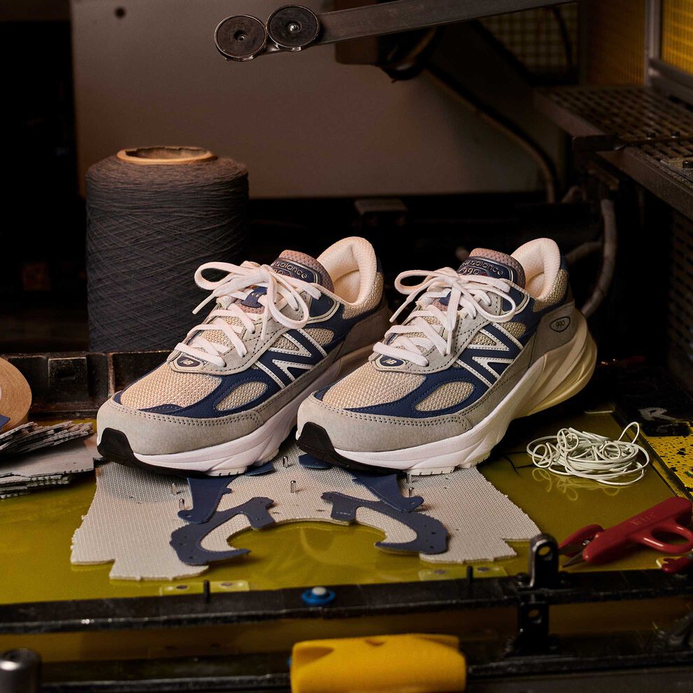 Vintage Indigo New Balance 49 Mens Shoes Unisex Made In USA 990v6 - Main Image