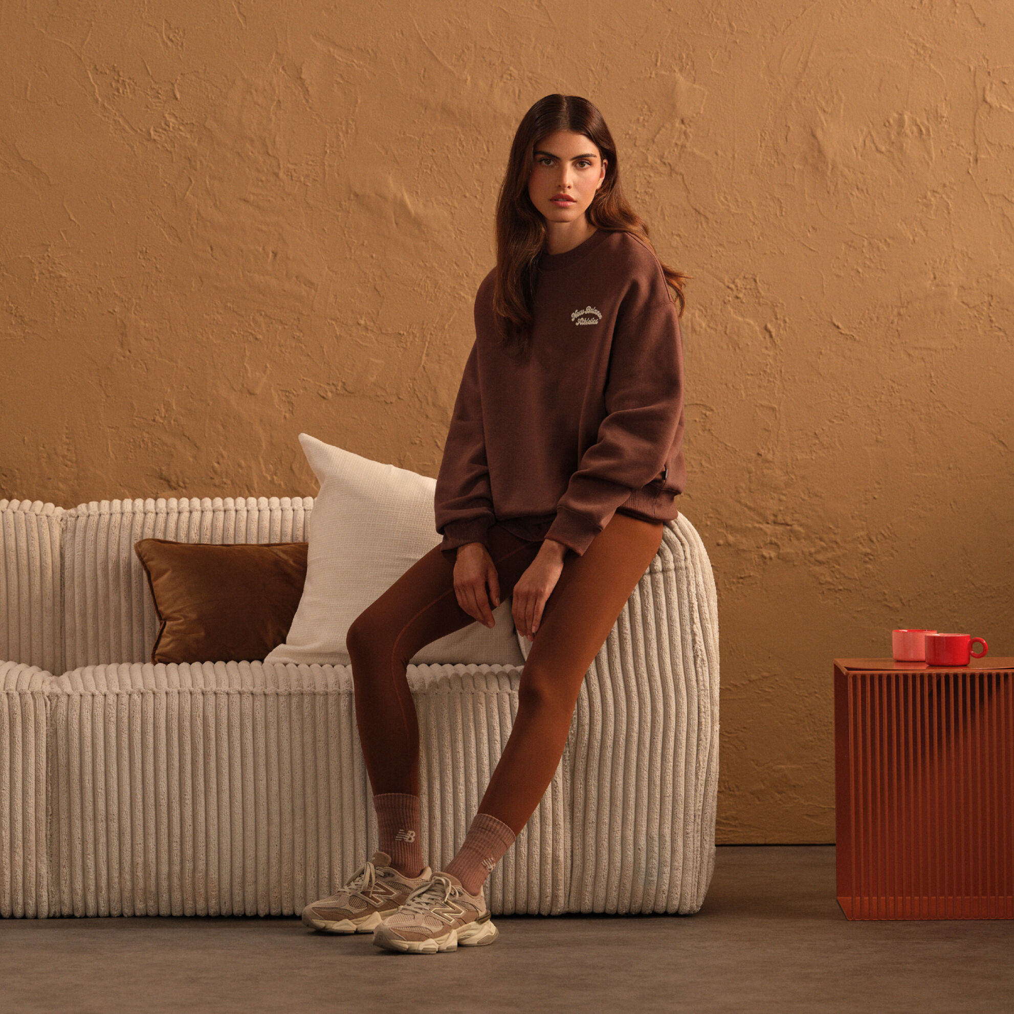 Women's Linear Heritage Fleece Crew - New Balance